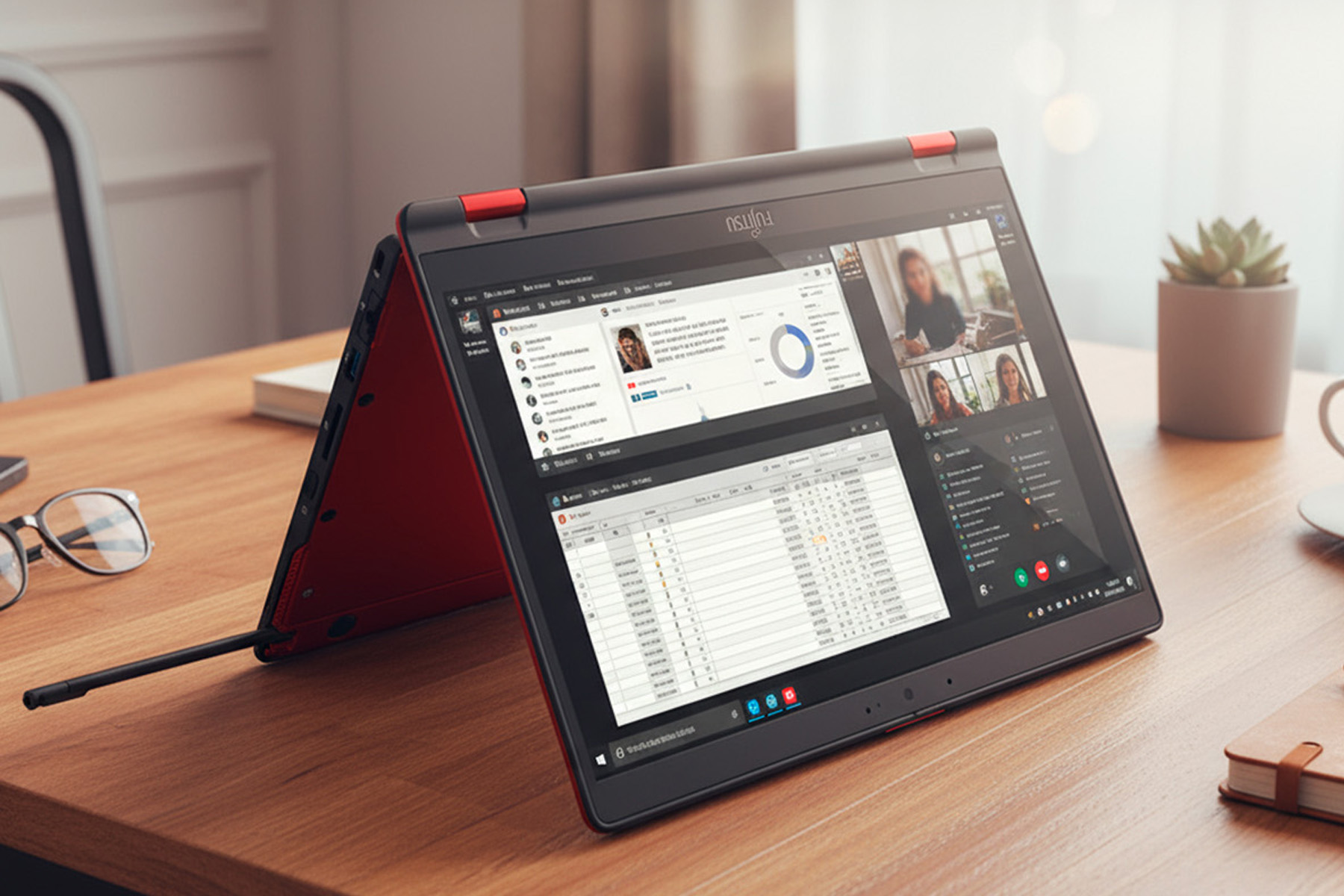 Fujitsu LIFEBOOK U9312X — главный рендер (ноутбук‑трансформер)