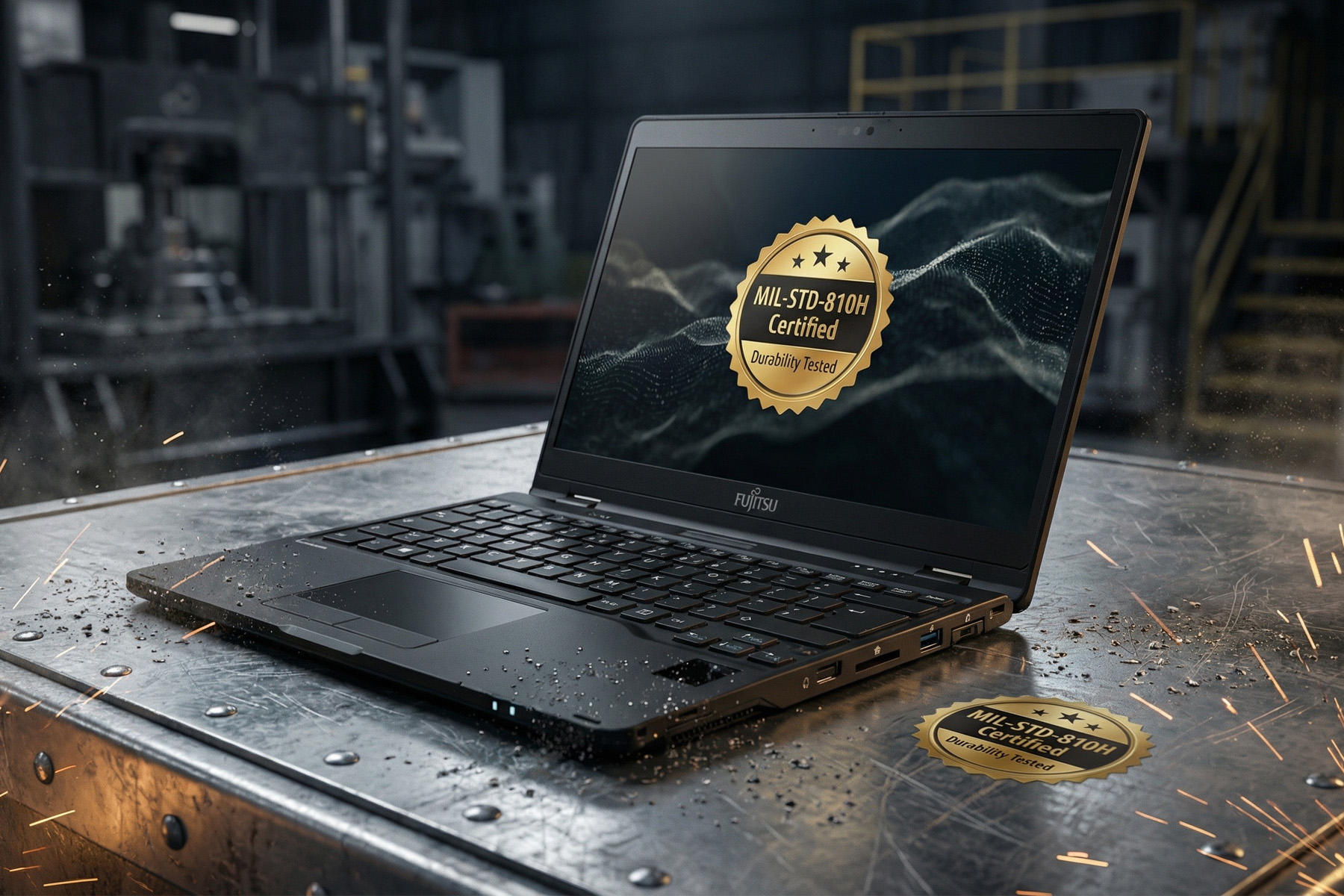 Fujitsu LIFEBOOK U9312X — надёжность, выбранные тесты MIL‑STD‑810H