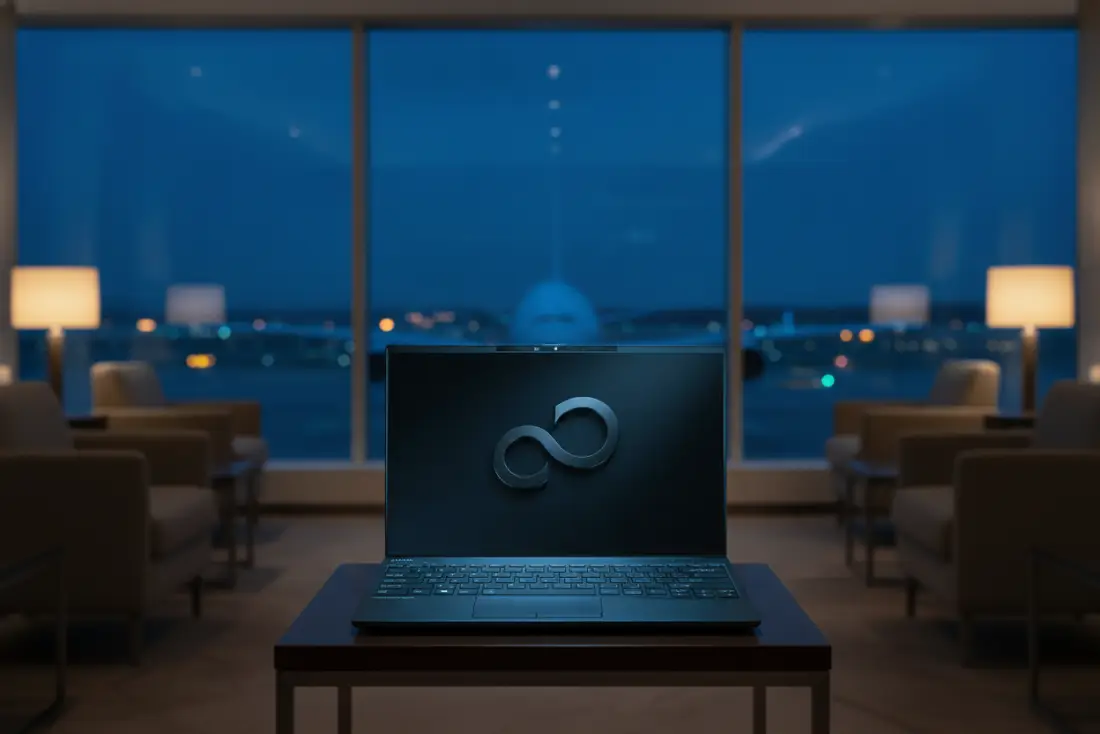 LIFEBOOK U94/A в зале ожидания аэропорта